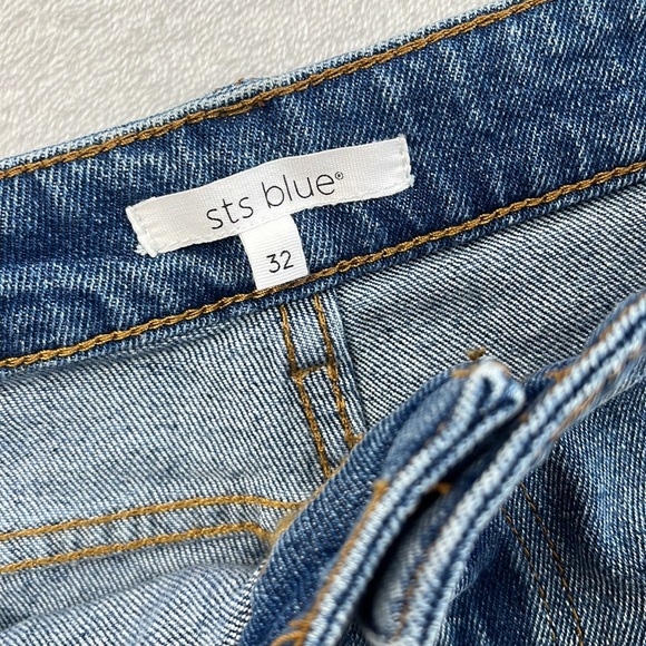 NEW STS Blue 32 Distressed Boyfriend Blue Denim Jeans EP1933JDS - Picture 10 of 16